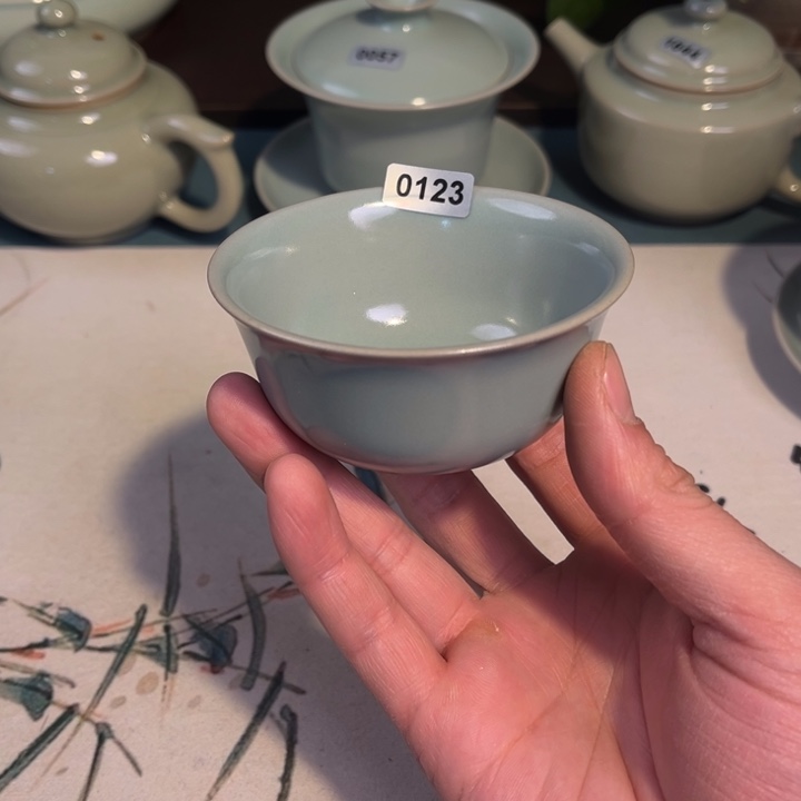 瓷杯子0123 青鸾汝瓷汝州发货