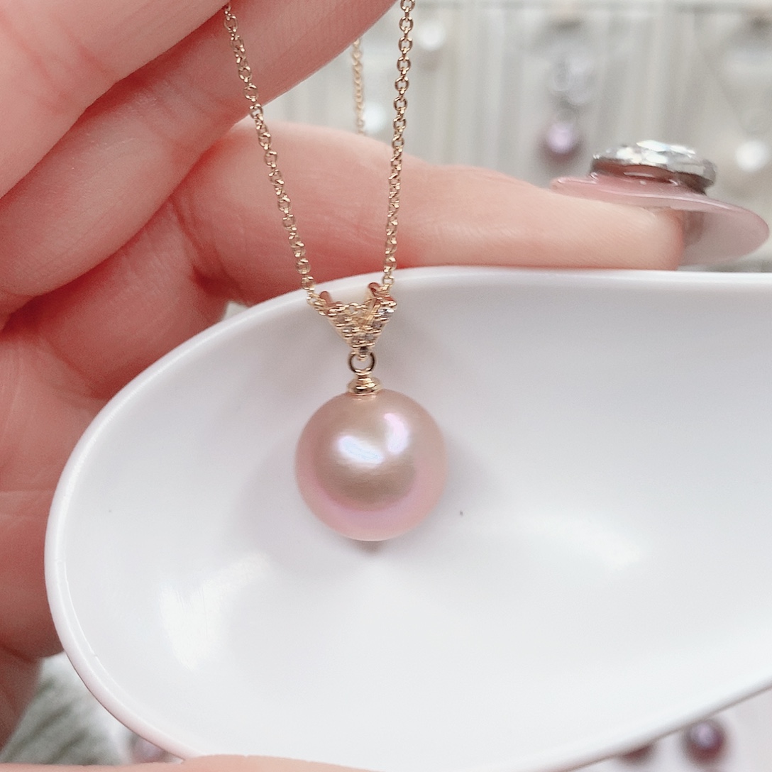 合金淡水珍珠吊坠(赠链)