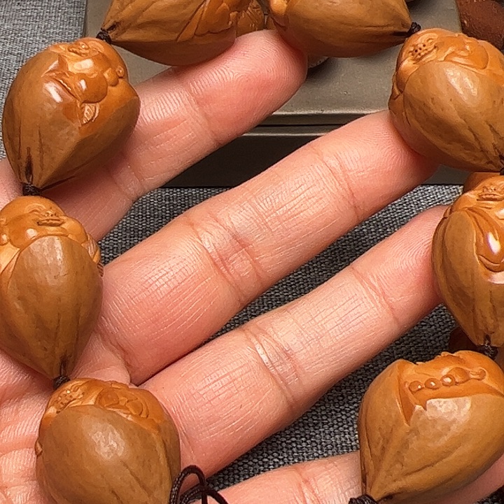 橄榄核手串/手链包衣弥勒橄榄核雕