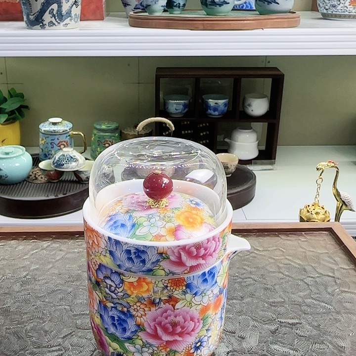 茶具套装旅行茶具茶叶罐密封罐玻璃杯