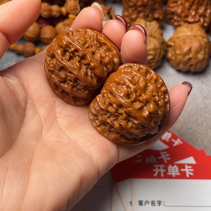 吊坠文玩核桃白狮子