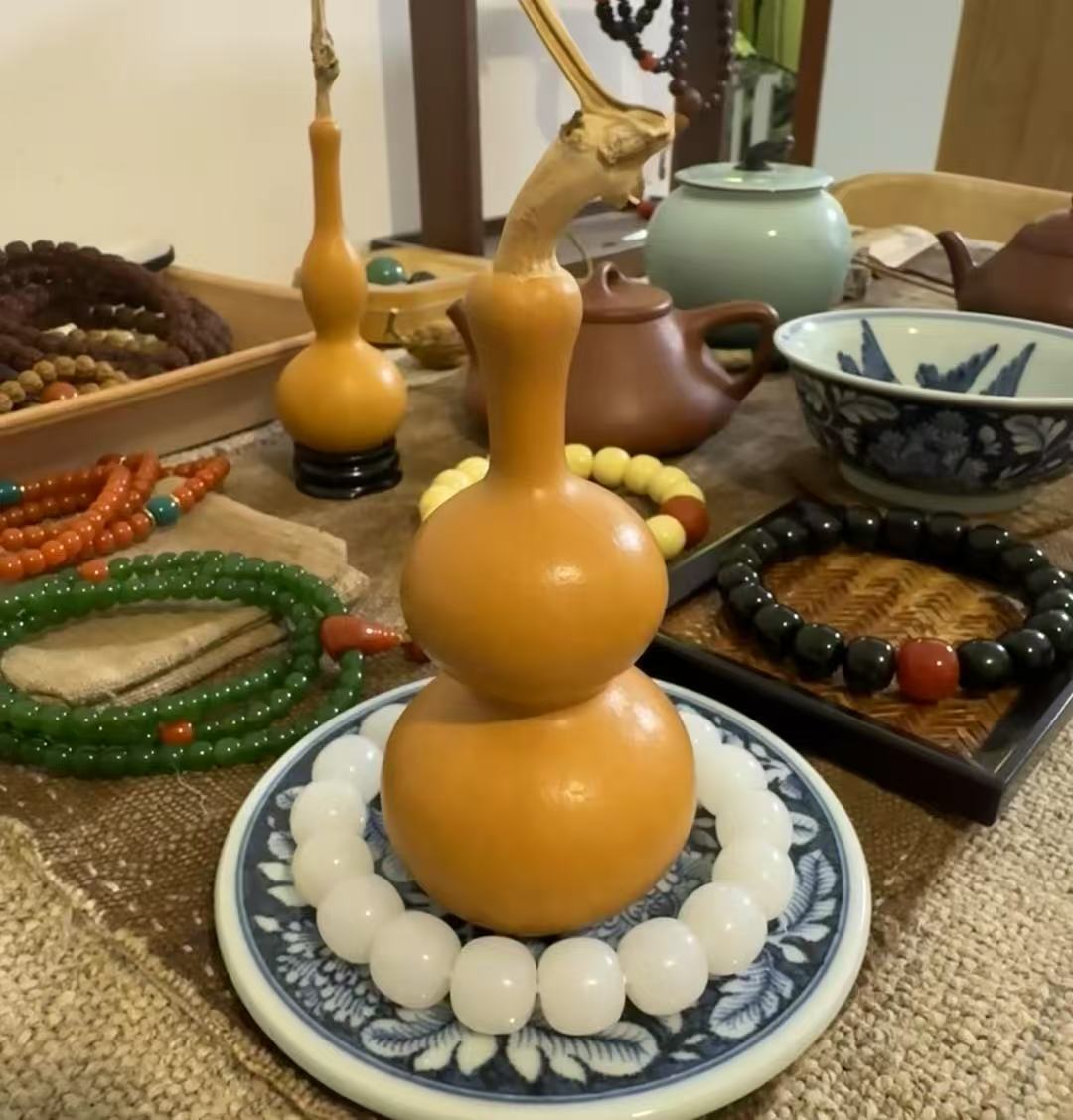 【直播小葫芦一物一拍链接】葫芦摆件葫芦手把件草里金钱袋子