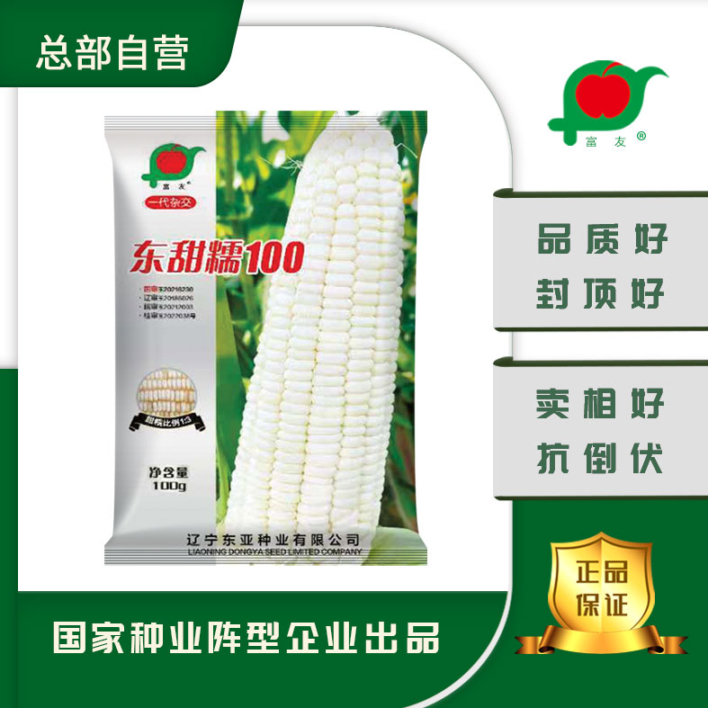 东甜糯100甜糯玉米口感好耐密植适宜大面积种植100克