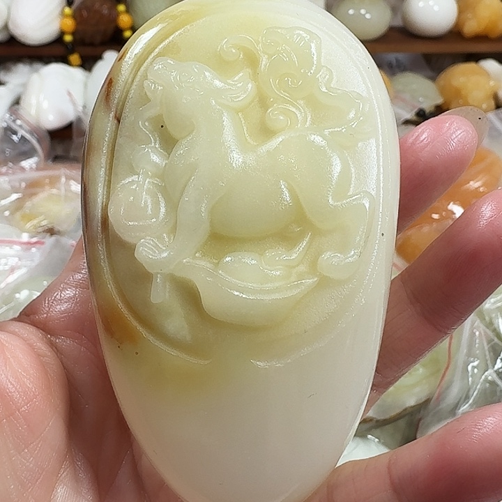 怏***生砖雕石头手把件不退不换