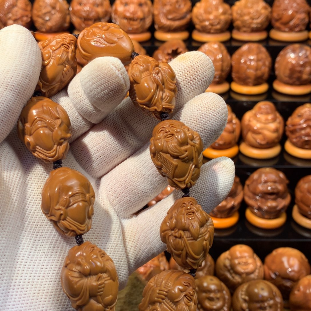 胡***⸝手串/手链橄榄核八大财神