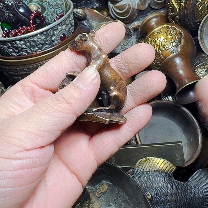 铜器摆件收收藏藏