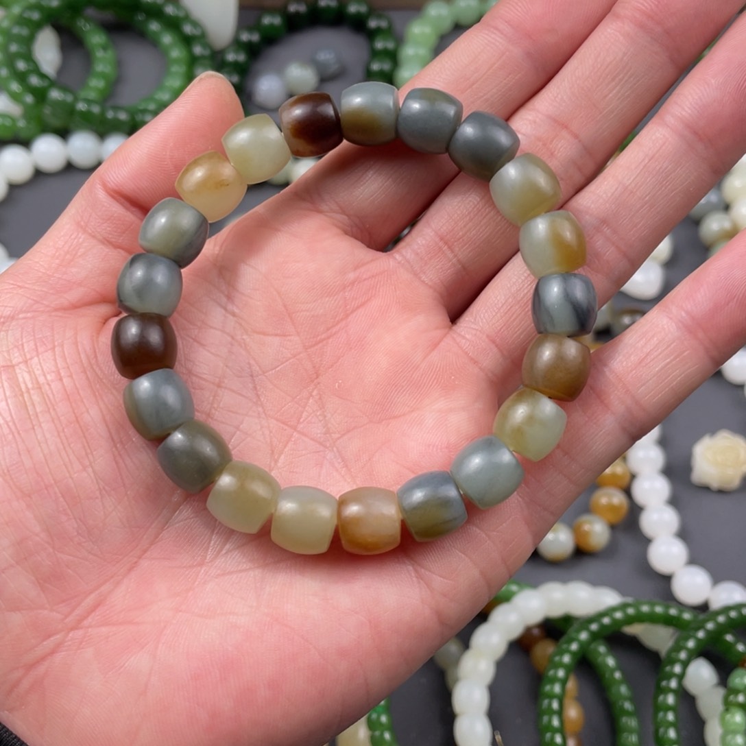 和田玉手串未镶嵌