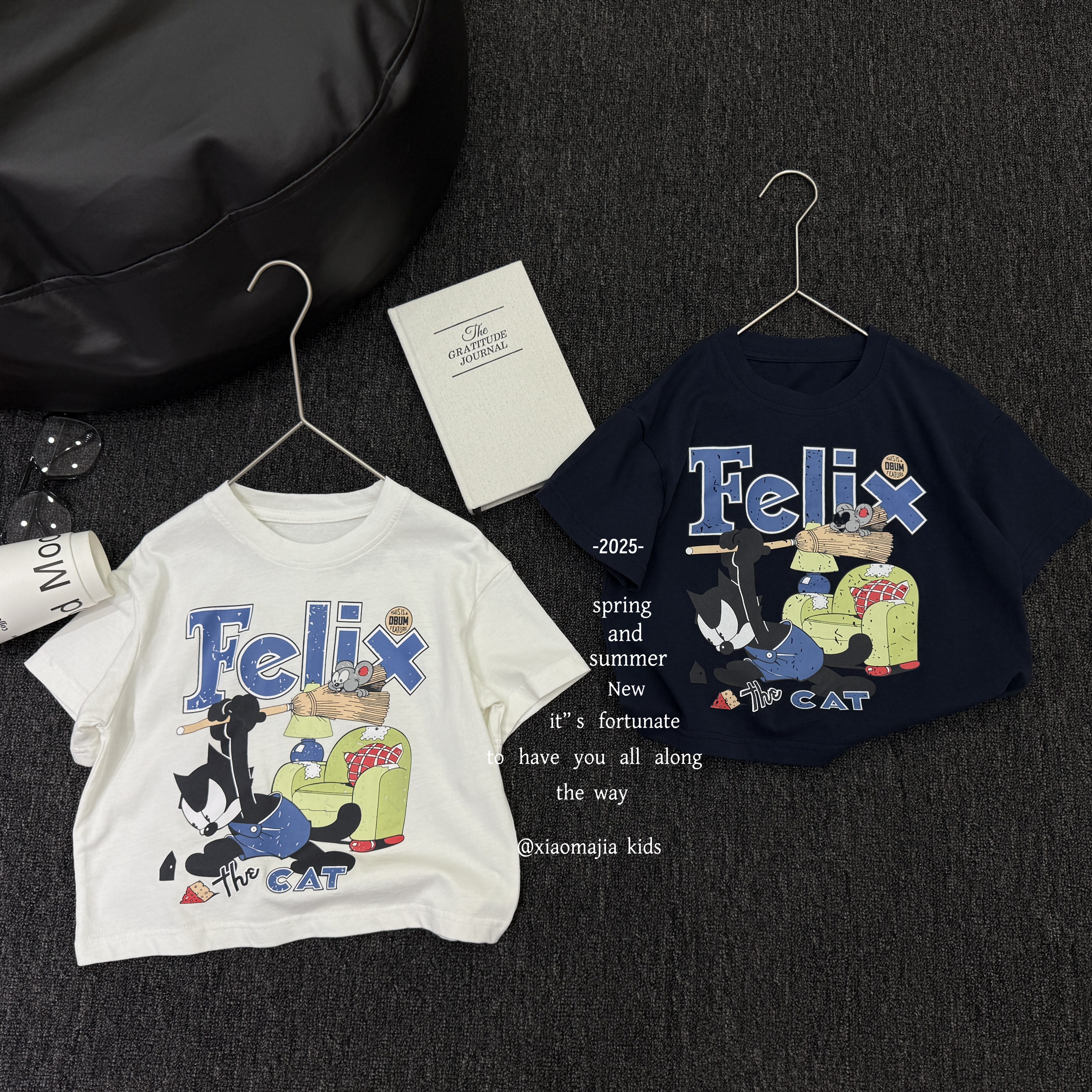 现货-儿童夏季新款纯色T恤D-6067欧若风穿搭休闲宽松男童女童上衣