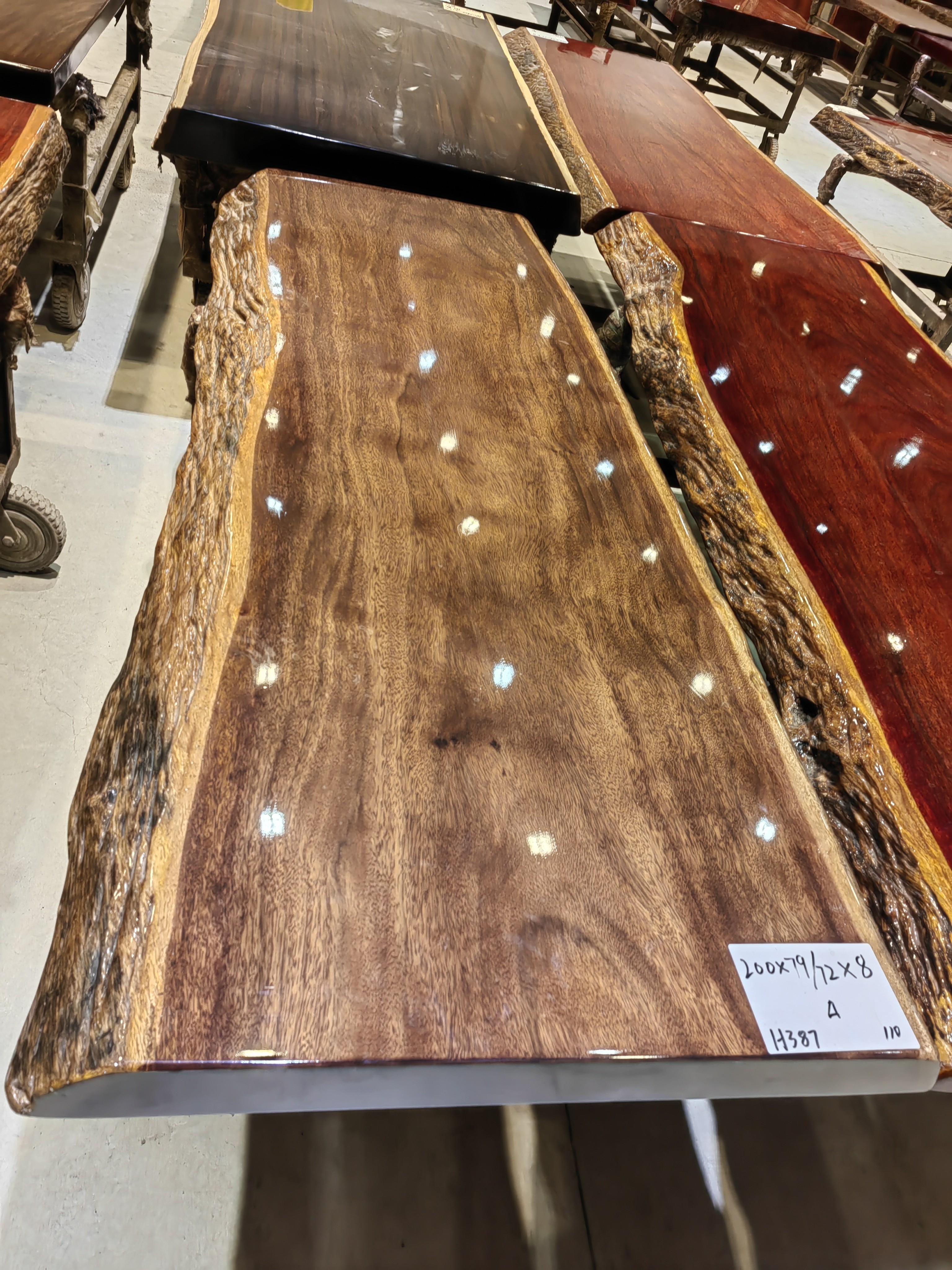 非洲进口实木大板茶桌办公桌