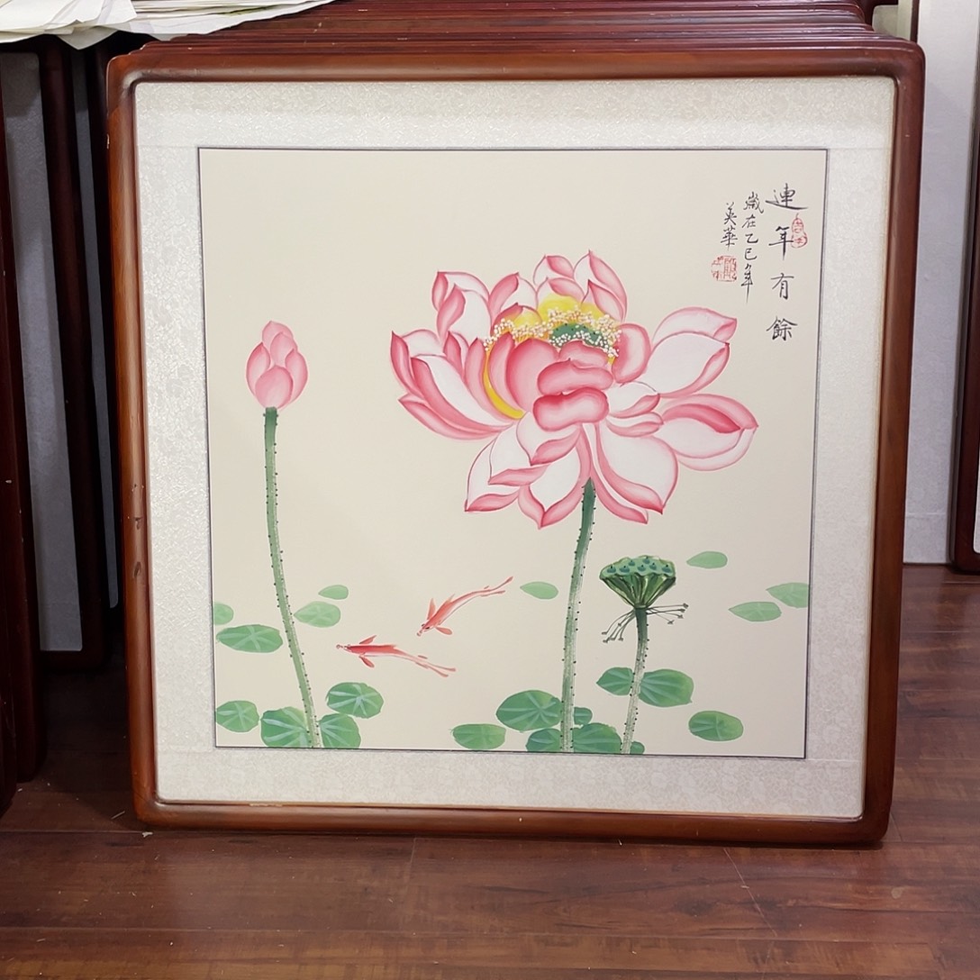 国画带框尺寸63*63厘米