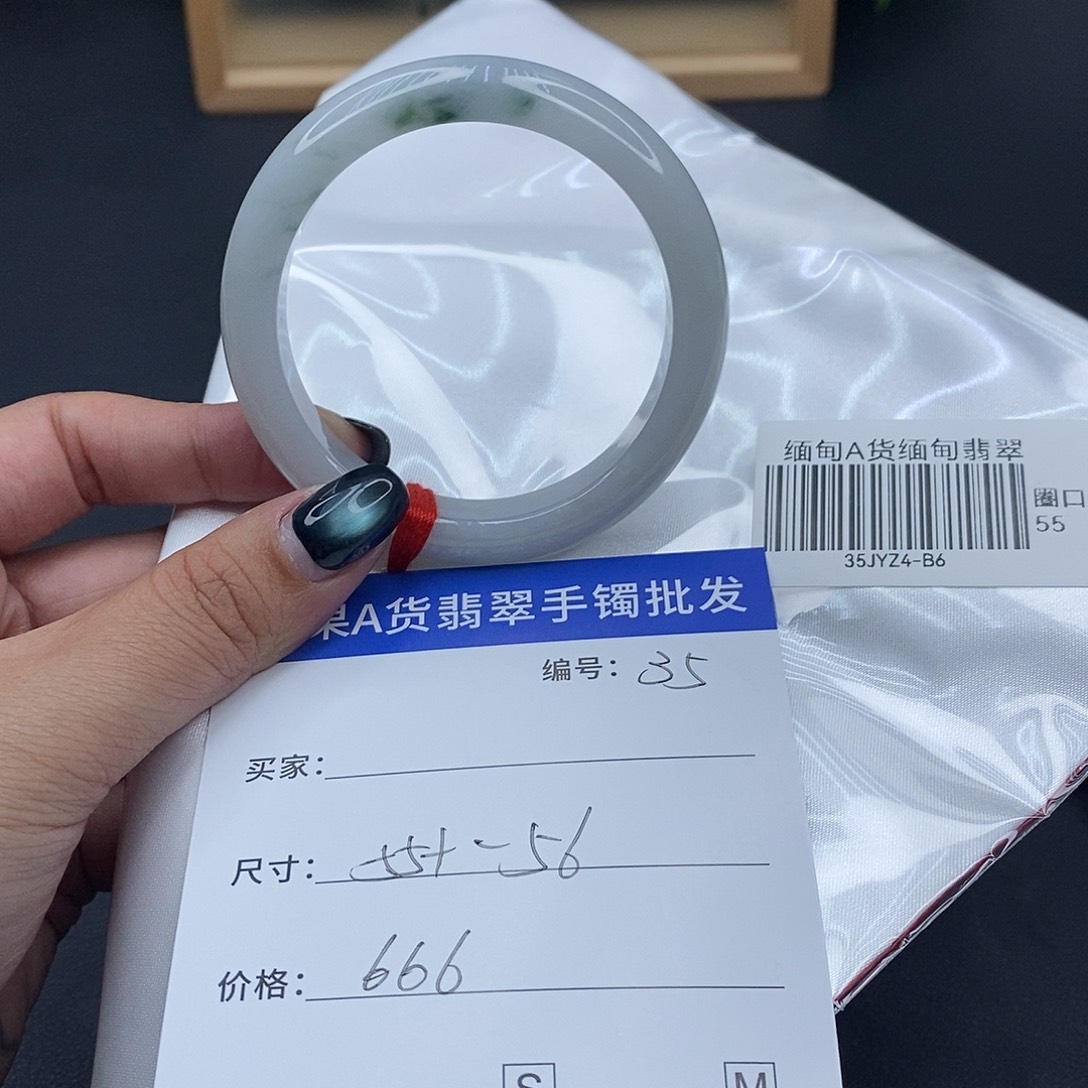 翡翠未镶嵌手镯百元手镯默认瑕疵