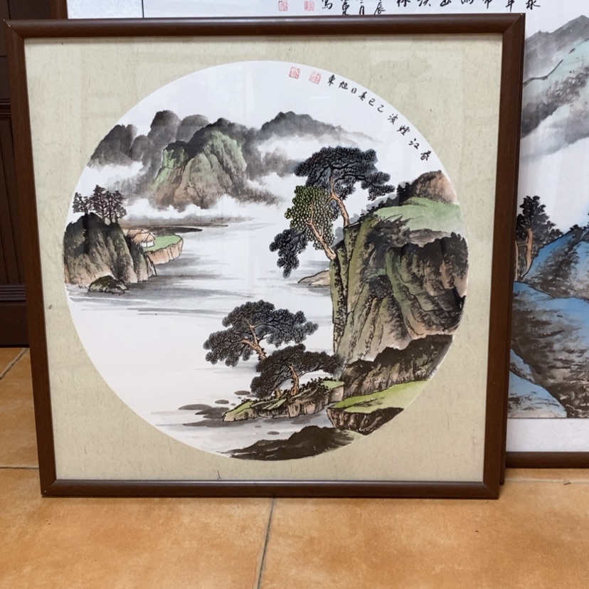 【闪购商品】国画李*一手绘国画带框