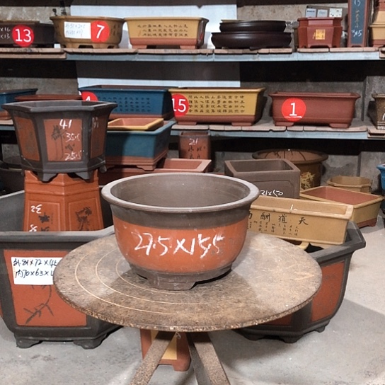 紫砂紫砂花盆包邮