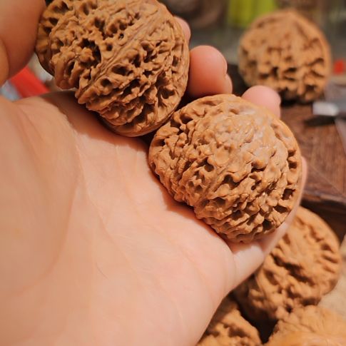 我***毛吊坠文玩核桃44.5南疆石