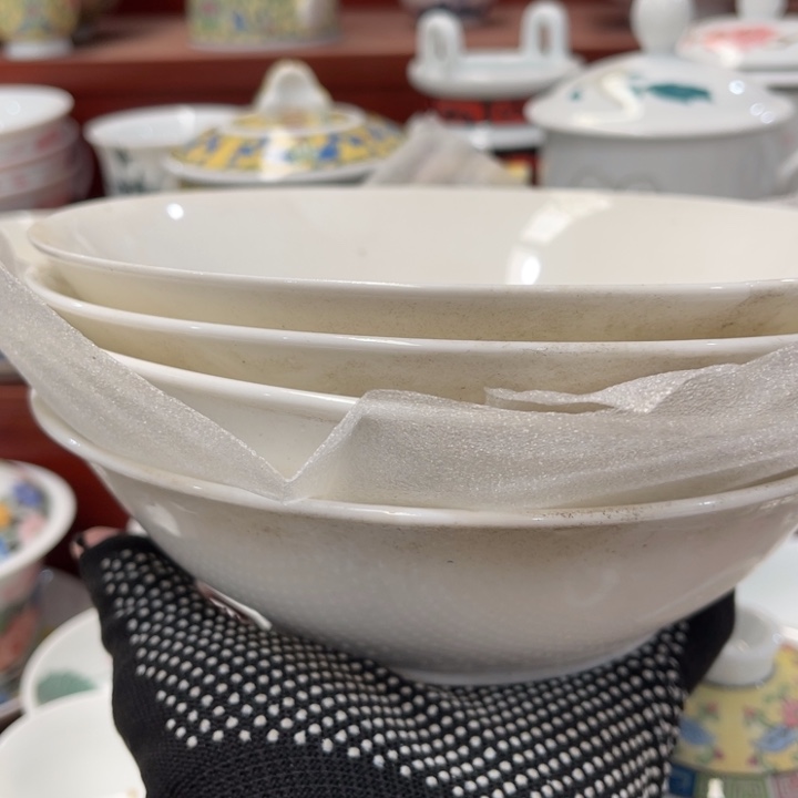 陶瓷醴陵高温细白瓷面碗