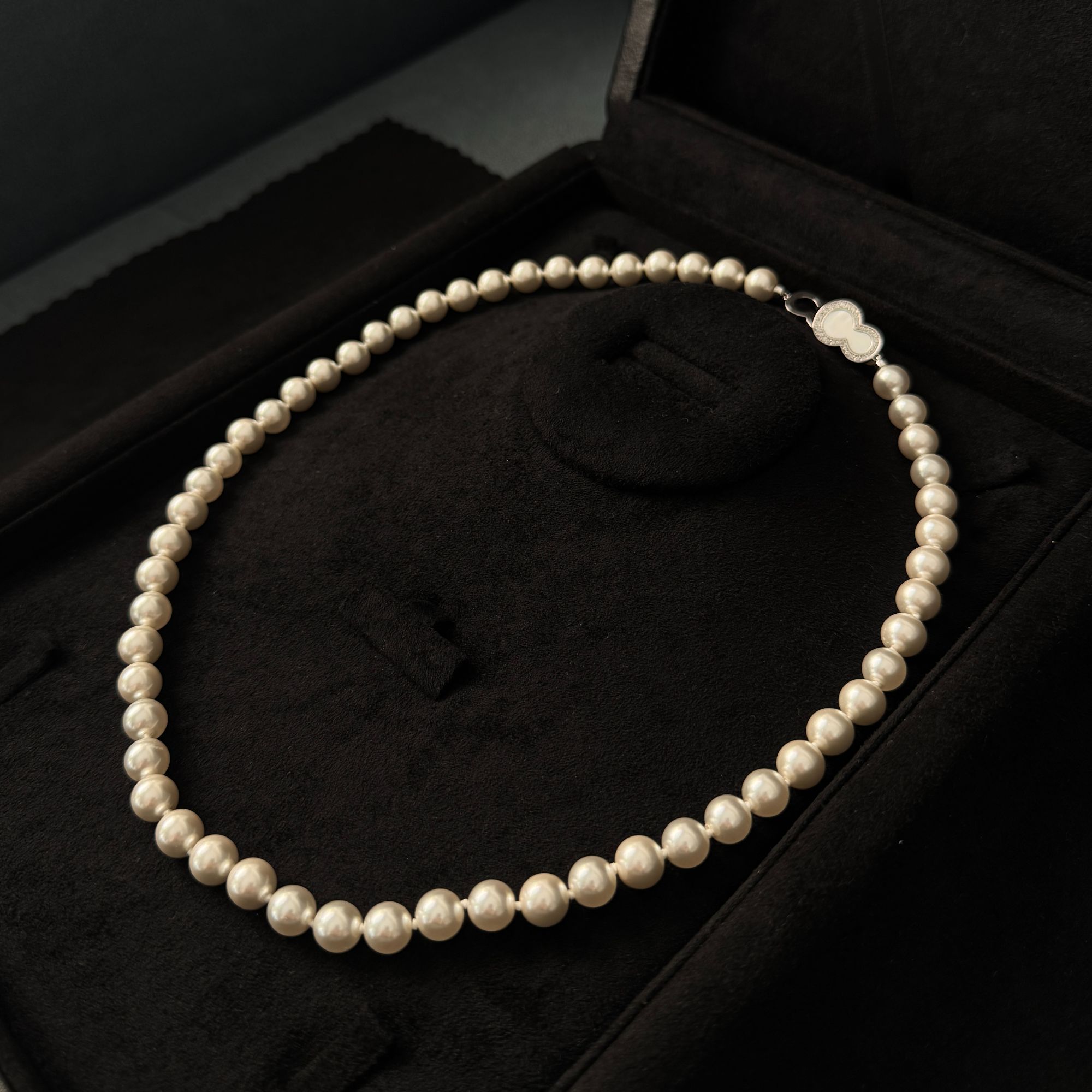 合金仿珍珠项链 经典气质大方百搭葫芦珠珠项链