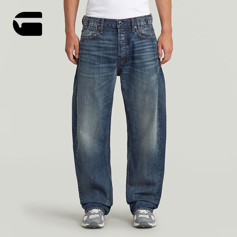 G-STAR RAW25秋季新款Bend 3D宽松牛仔裤男士品质舒适美式潮流长
