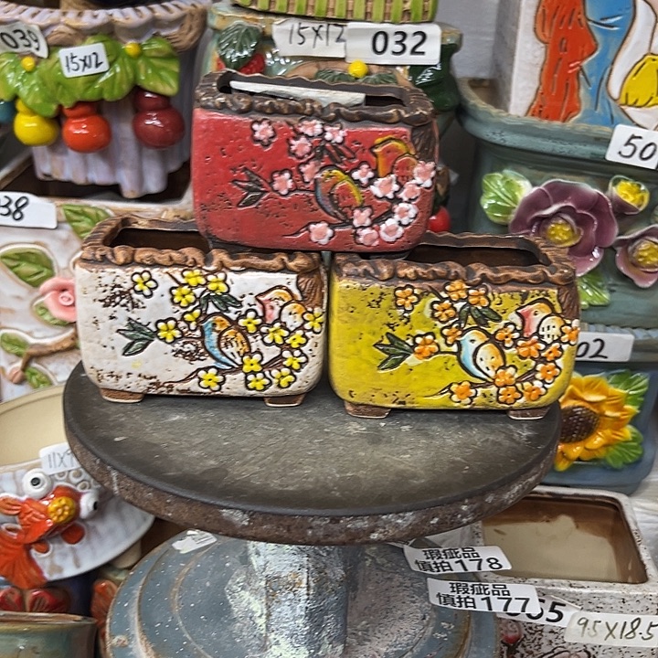 粗陶材质多肉花盆