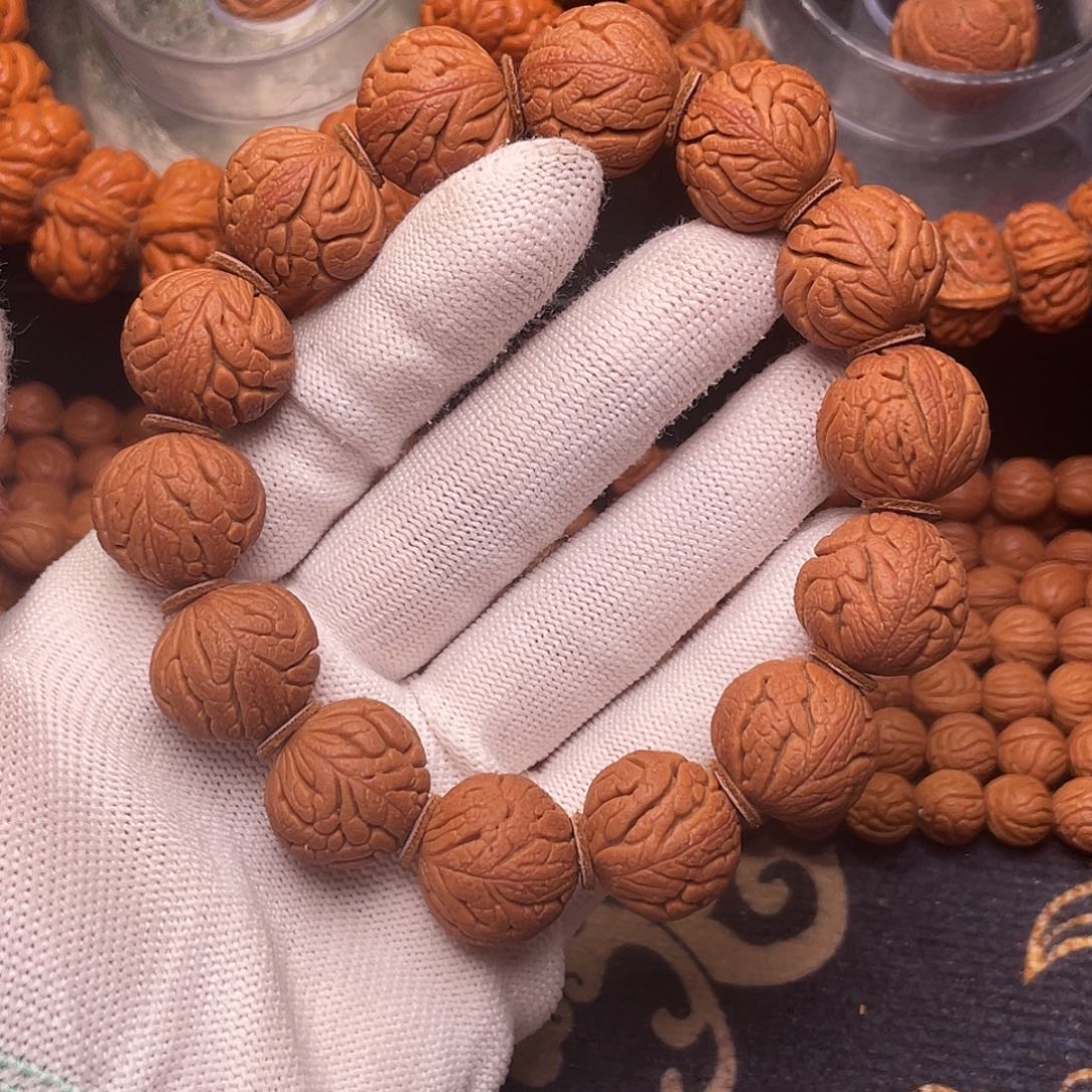 手串桃核精品红魔铁将军1.8