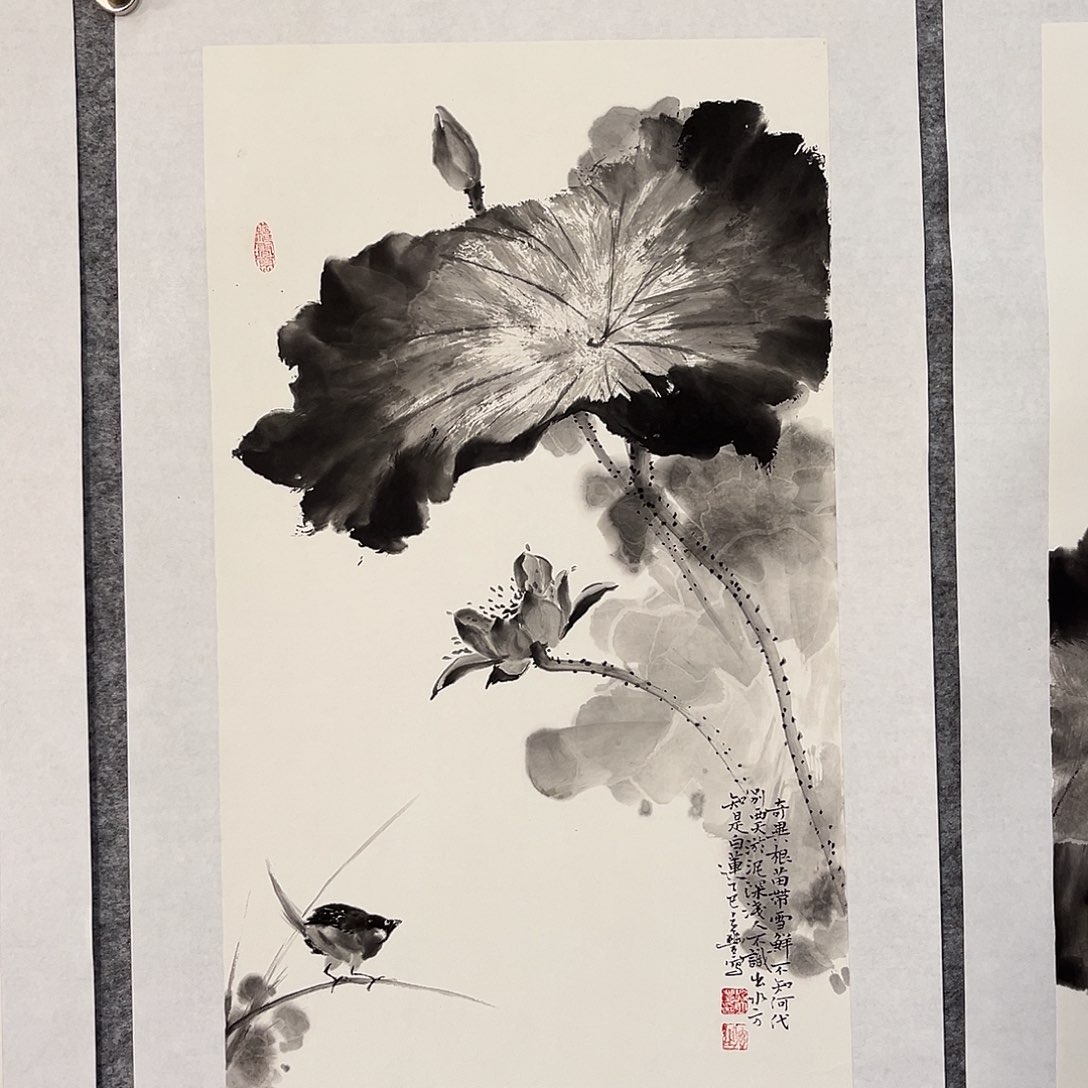 国画花鸟画作品写意