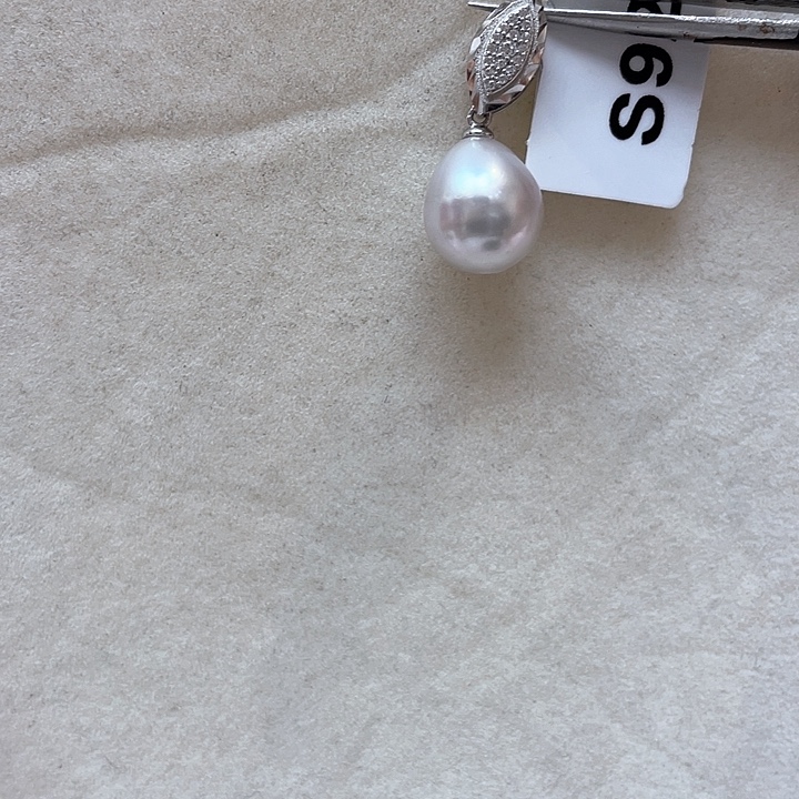 海水珍珠银S925镶嵌吊坠(不含链)