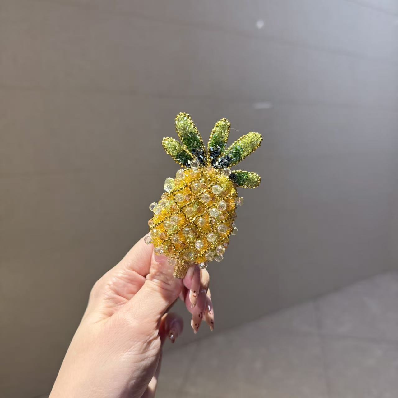 【莫奈海之星】菠萝系列边夹拜拜夹设计气质优雅日常百搭款