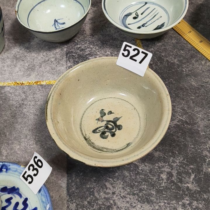 陶瓷日加月早上青花碗