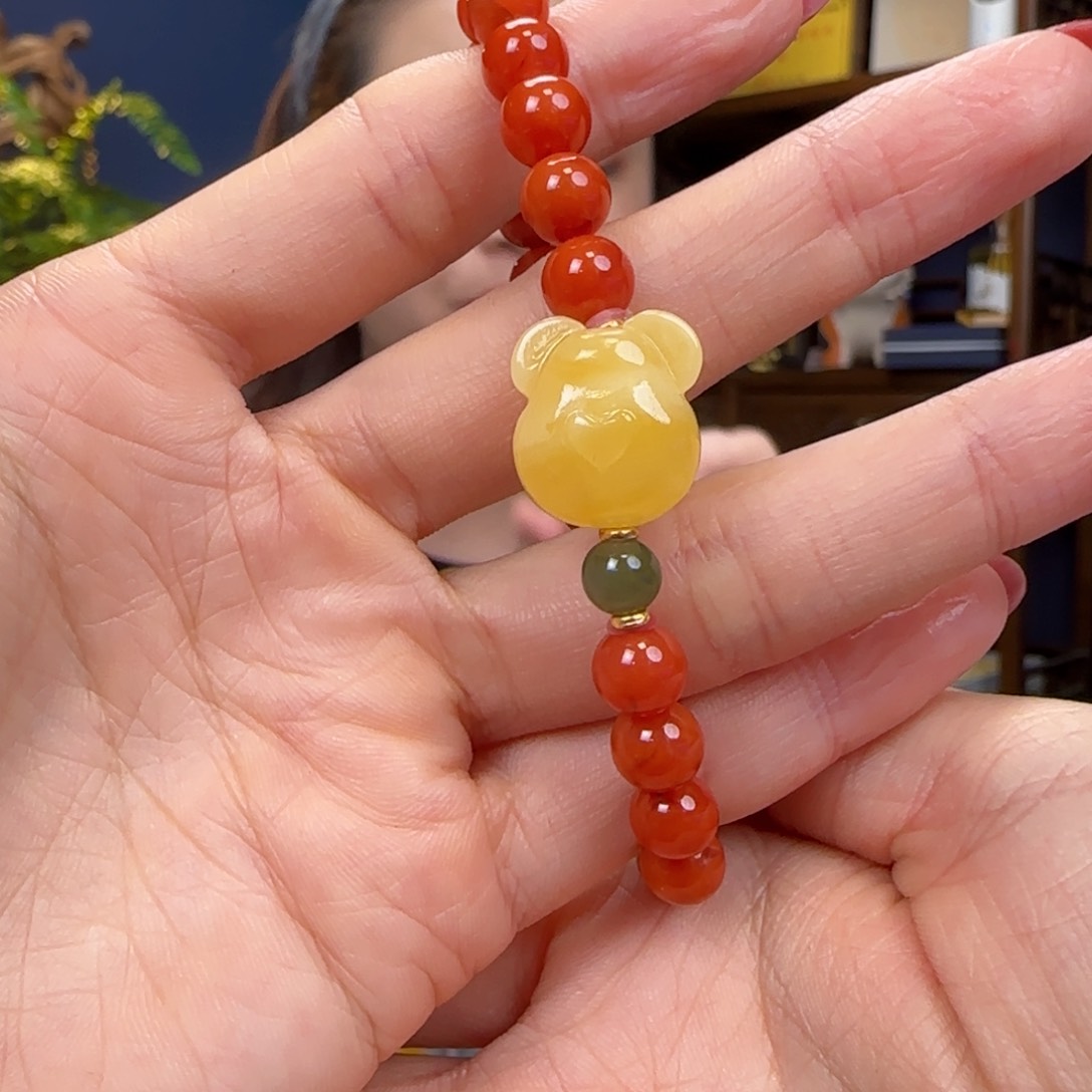 南红玛瑙手链未镶嵌