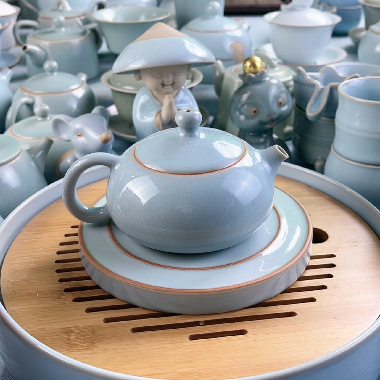 【闪购商品】小*码纯矿石一级品壶带壶承……