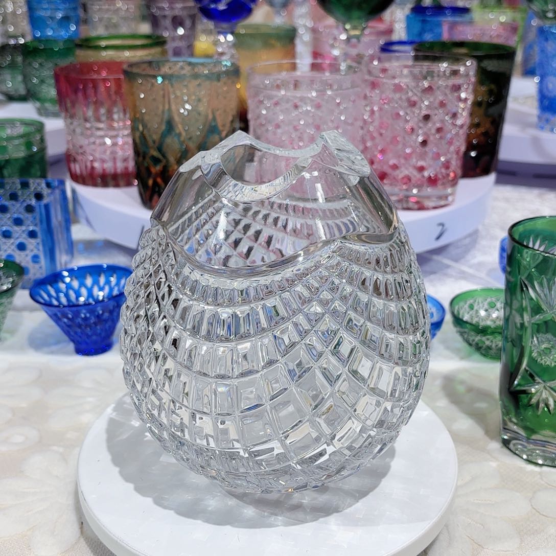 水晶杯水晶花瓶果盘通宝工艺品