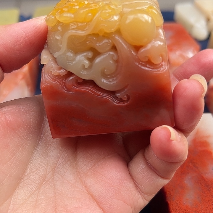 俺***钻老挝石老挝保利石印章