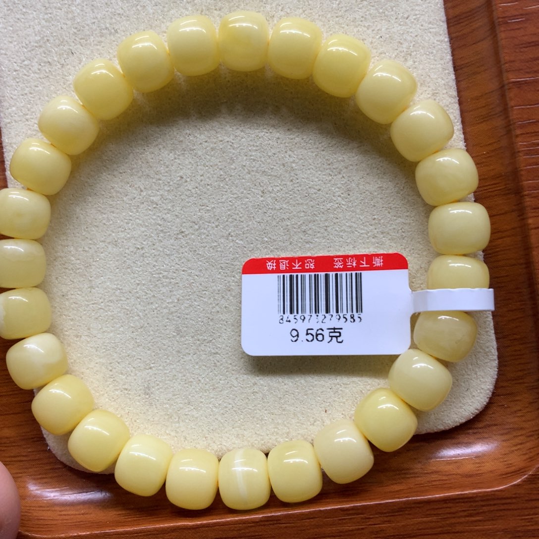 琥珀未镶嵌手链蜜蜡