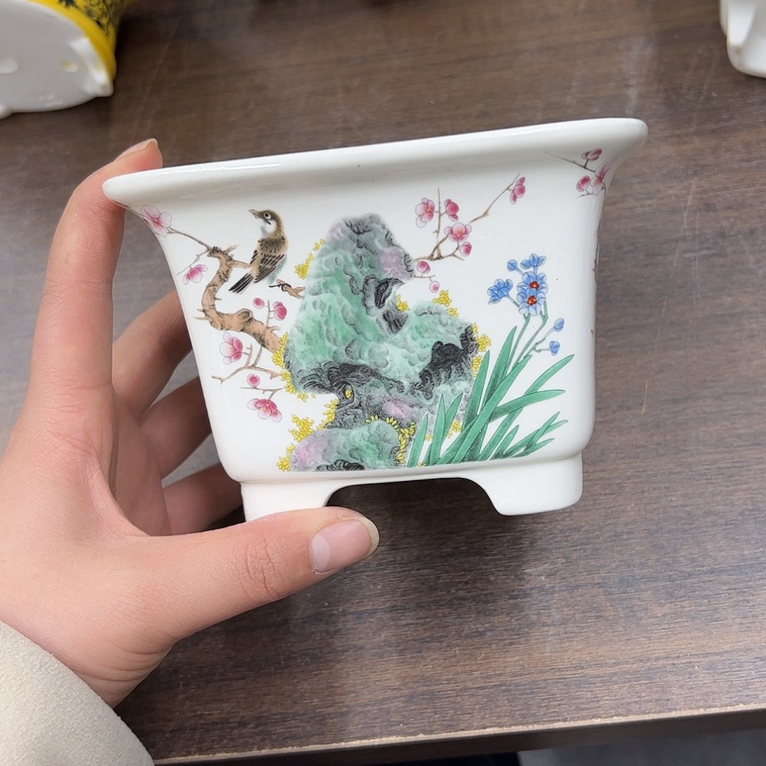 紫砂花盆425号瑕疵13/9cn