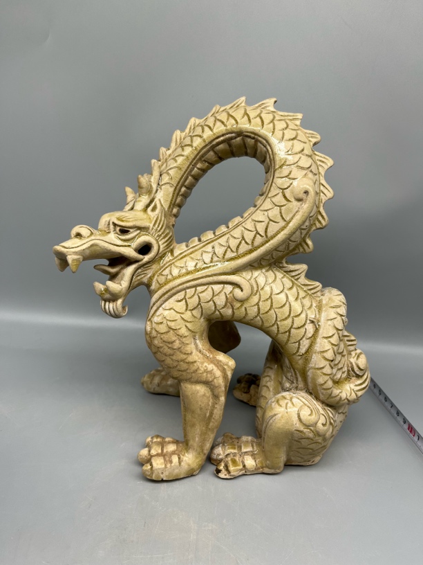 相州窑龙摆件，工艺精细