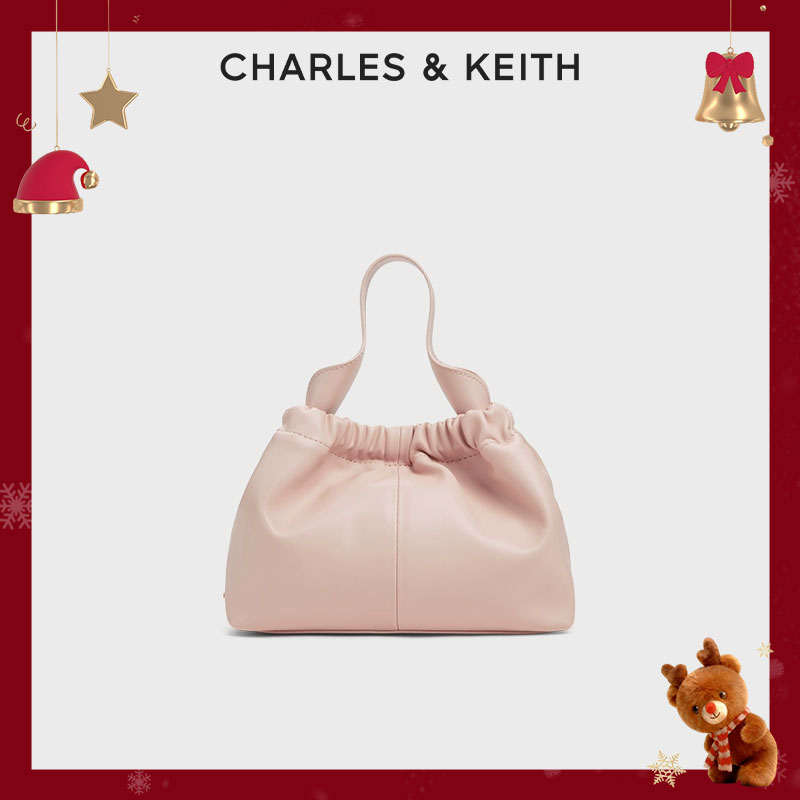CHARLES & KEITH【商场同款】百搭柔软链条手提斜挎云朵包10151320