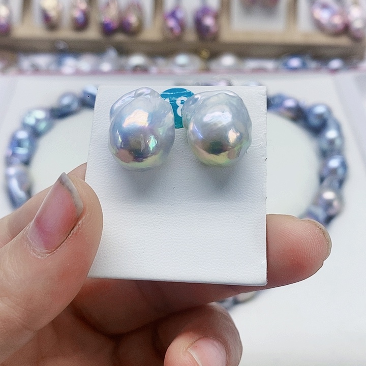 颈饰银S925镶嵌淡水珍珠默***茶