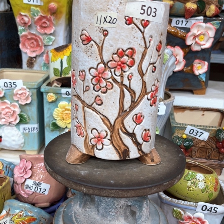 紫砂花盆粗陶材质多肉花盆