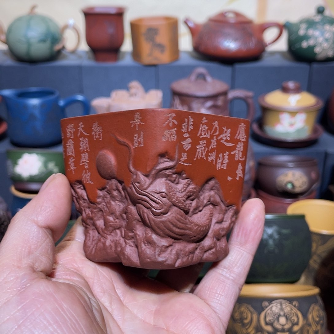 原矿紫砂手工主人杯