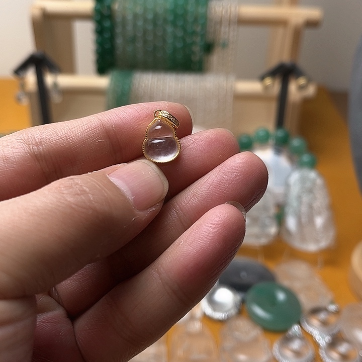 石英质玉葫芦银S925镶嵌