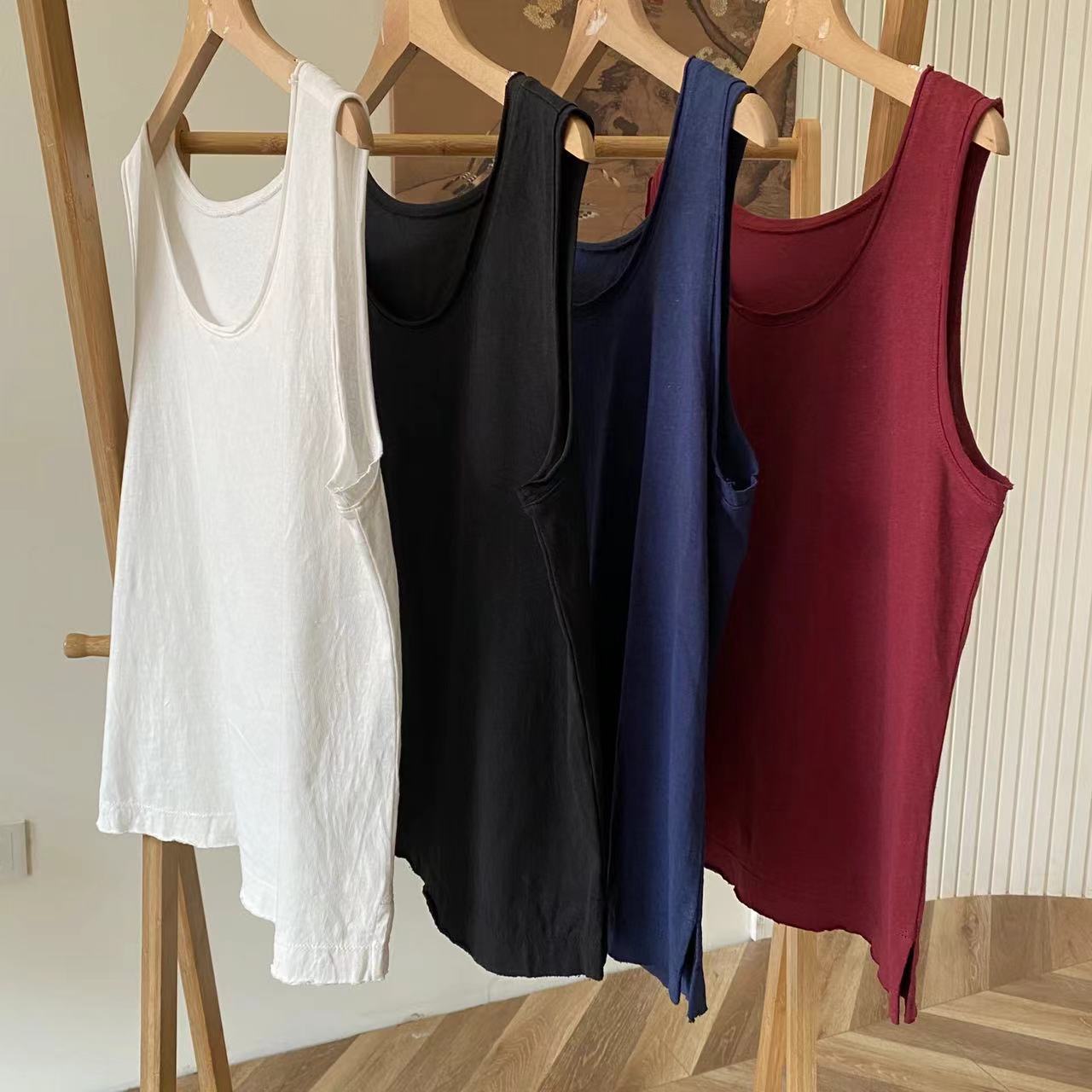 兰姐服饰直播间重磅福利款休闲百搭汉麻棉打底背心1060