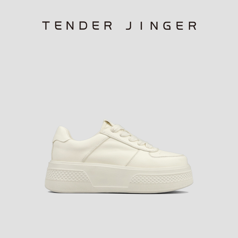 Tender Jinger新款牛皮小白鞋ZS1008