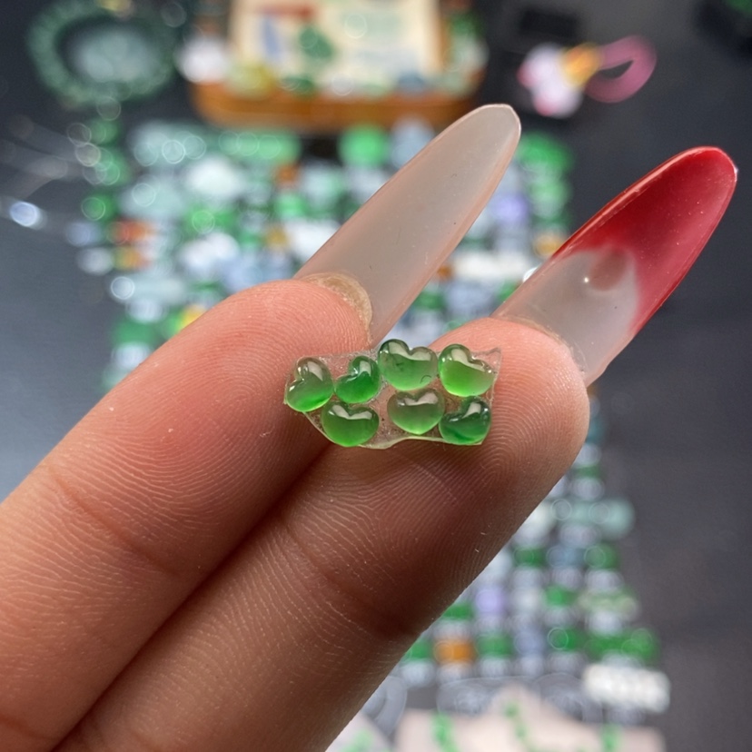 【闪购商品】翡翠挂件未镶嵌爱心