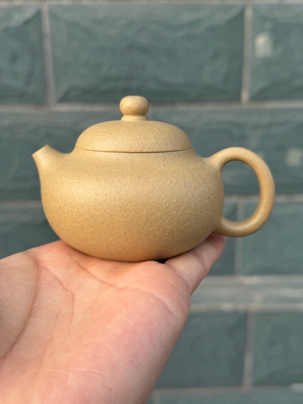 【文旦壶】宜兴紫砂120左右手工壶微瑕壶梨形