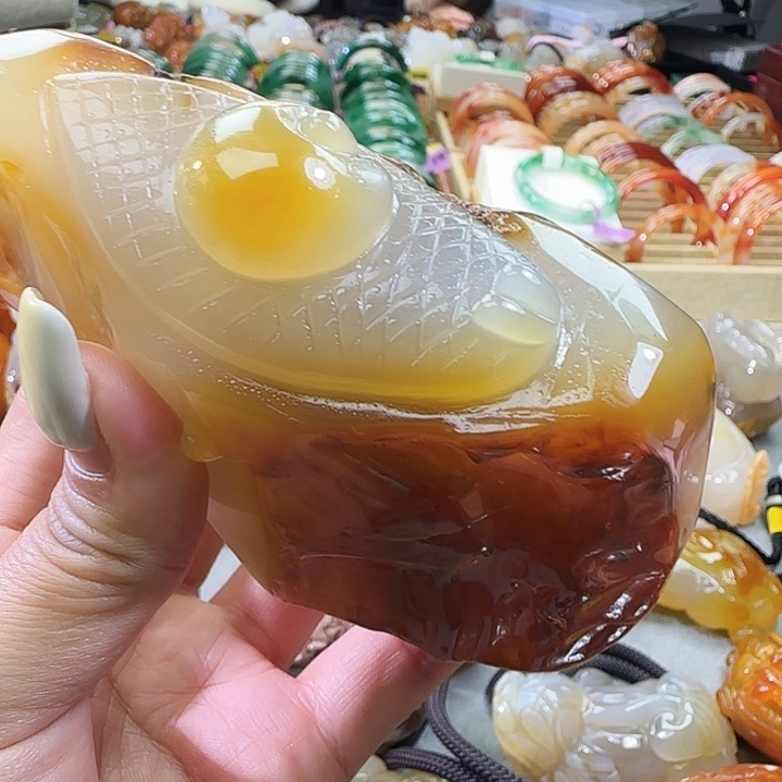 玛瑙/玉髓合金摆件