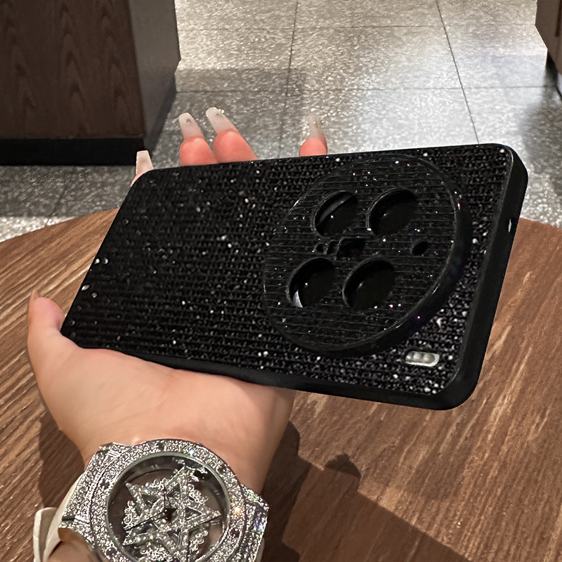 适用vivoX200/Pro/S/X100/X300手机壳闪钻亮片玻璃全包防摔壳商品图