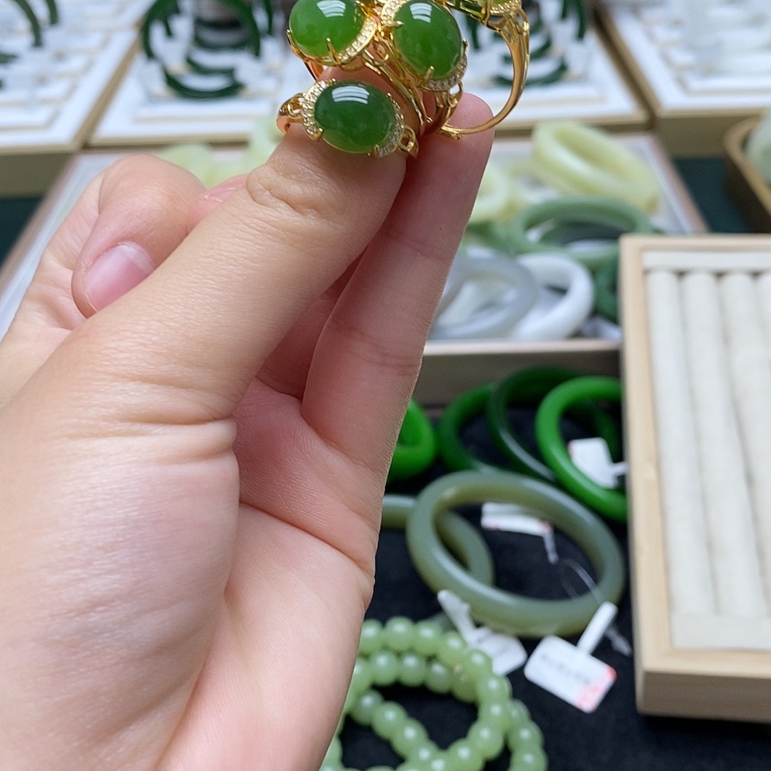 珐琅非金属戒指2234