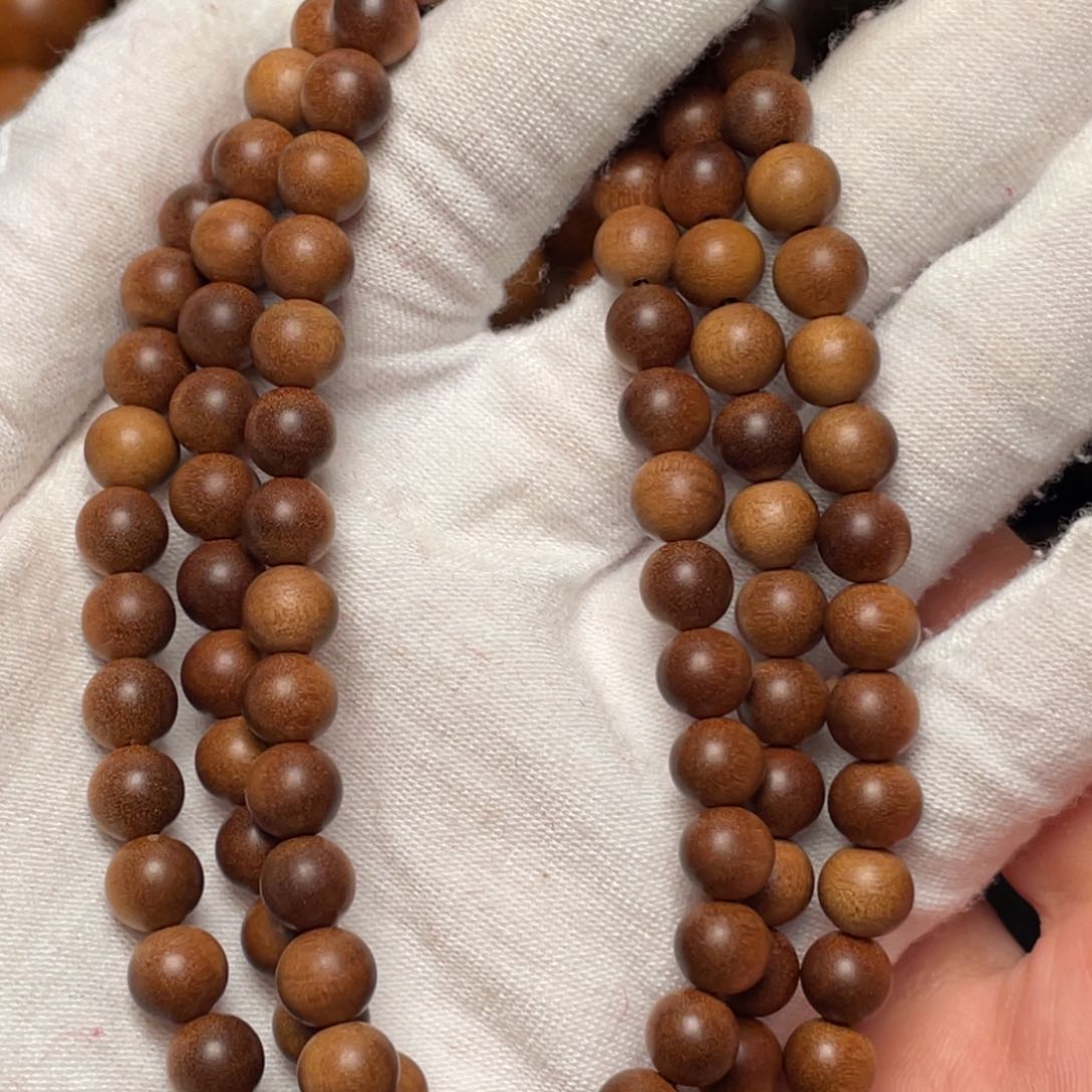 檀香木手串/手链好****?迈索尔老山檀07/108