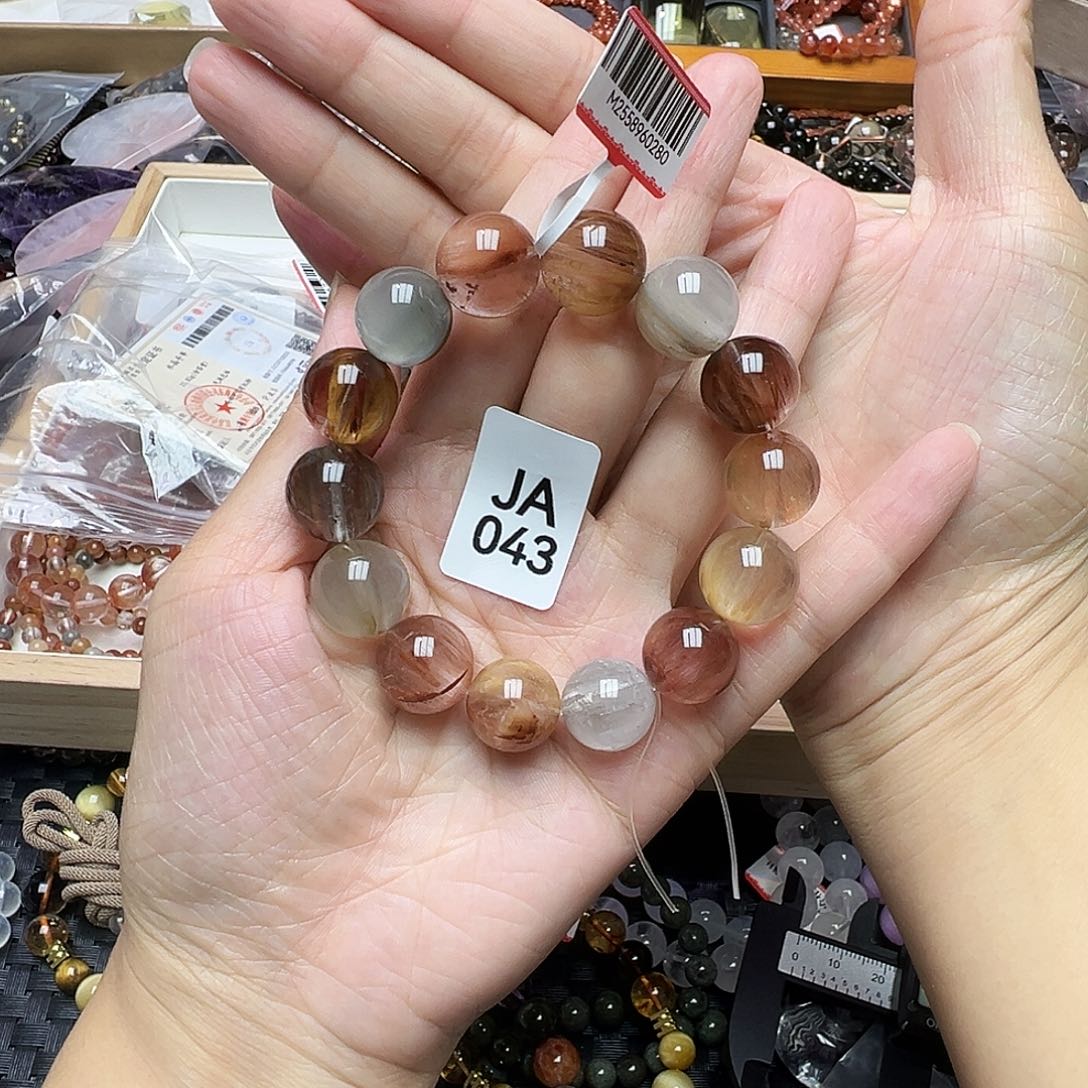 爱***食水晶手链未镶嵌多样性发一