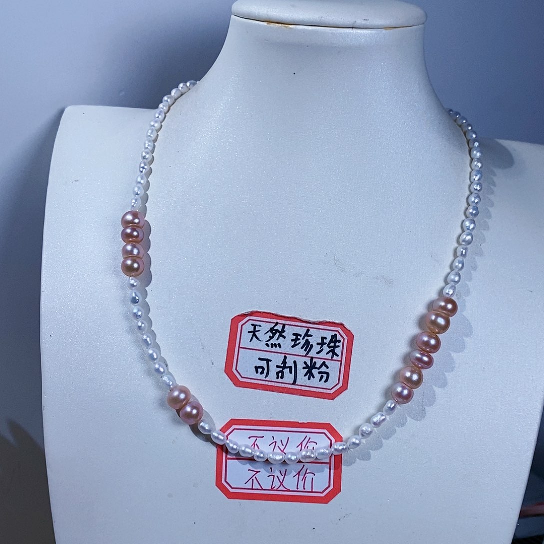 淡水珍珠颈饰银S925镶嵌