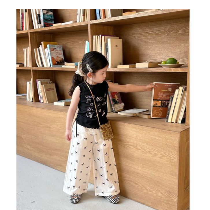 AC370~YTJJ·25夏~蝴蝶结蕾丝裤25230